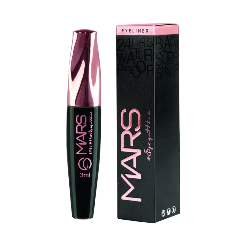 MARS Gel Eyeliner 7Ml |Nourishing & Gorgeous | Long Lasting | Luminous & Smooth (El01), Black - Image 7