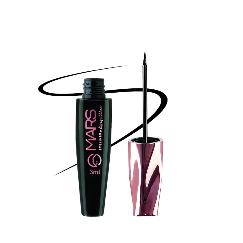 MARS Gel Eyeliner 7Ml |Nourishing & Gorgeous | Long Lasting | Luminous & Smooth (El01), Black - Image 9