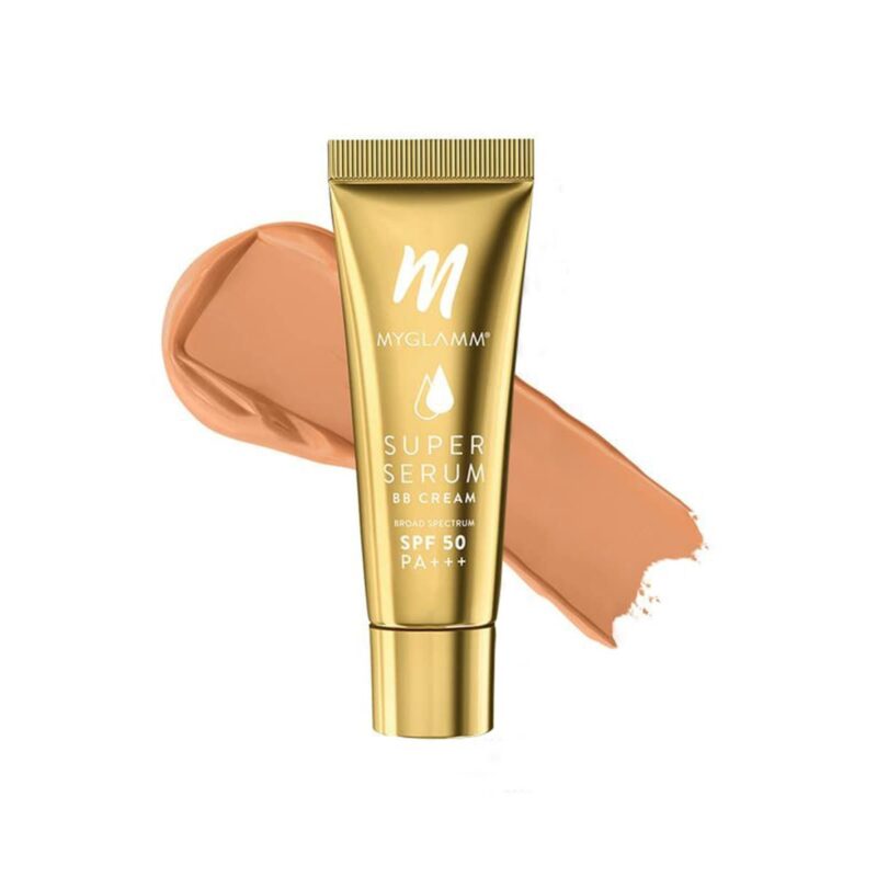 MyGlamm Super Serum BB Cream - 301 Almond | BB Cream With Hyaluronic Acid & SPF 50 PA+++ for UVA, UVB Protection & Natural Glow (30g) - Image 3