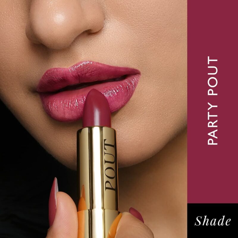 MyGlamm POUT by Karan Johar - Party Pout Buildable Tinted Plumping Bullet Lipstick With Glossy Finish - Image 6