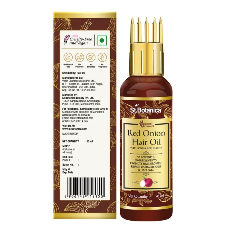 st botanica Oriental Botanics Red Onion Hair Oil, 50ml - Image 7