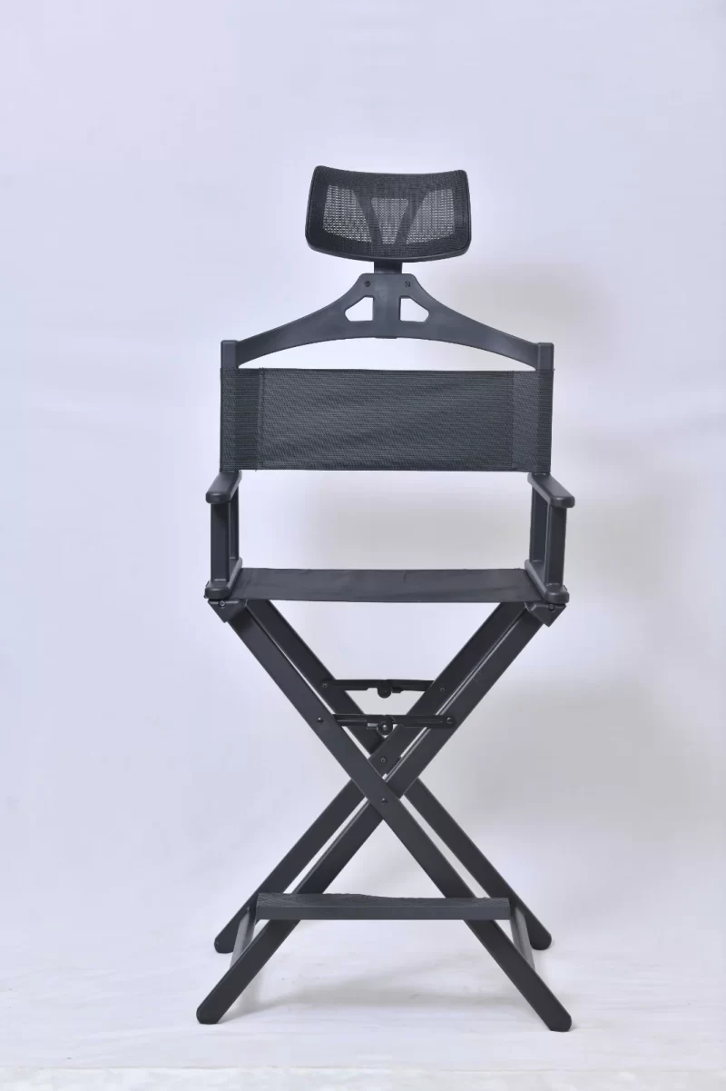 Makeup Chair with Headrest  (BLACK) - Image 3