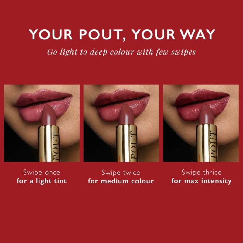 MyGlamm POUT by Karan Johar - Party Pout Buildable Tinted Plumping Bullet Lipstick With Glossy Finish - Image 4