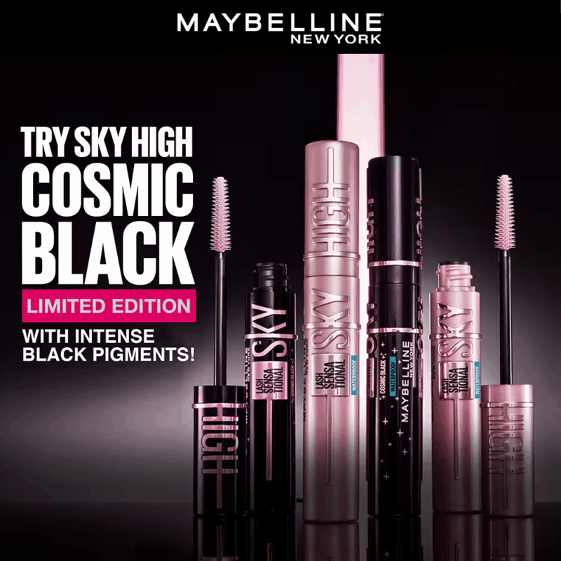 Maybelline New York Lash Sensational Sky High Mascara, 802 Very Black, Lengthening & Waterproof - Image 7