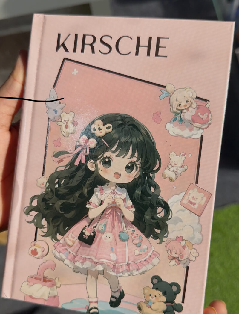 Cute girl book pallete