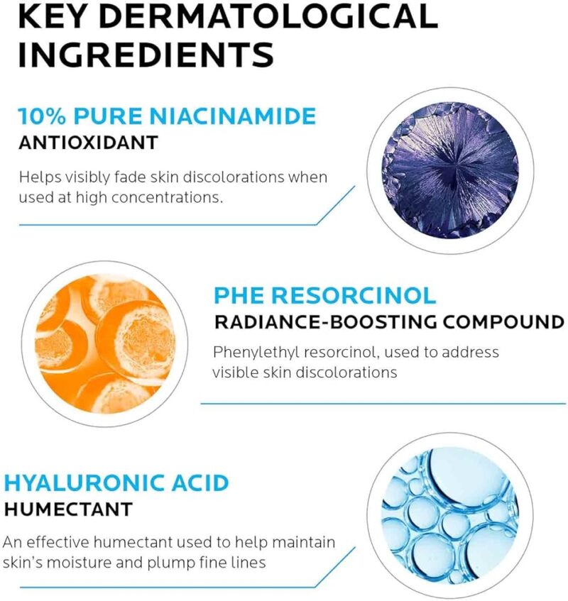 La Roche-Posay La Roche Posay Niacinamide 10 Face Serum, Brightening And Anti-Aging Facial Serum With 10% Niacinamide, Reduces The Look Of Dark Spots, Discoloration, And Uneven Skin Tone - Image 3