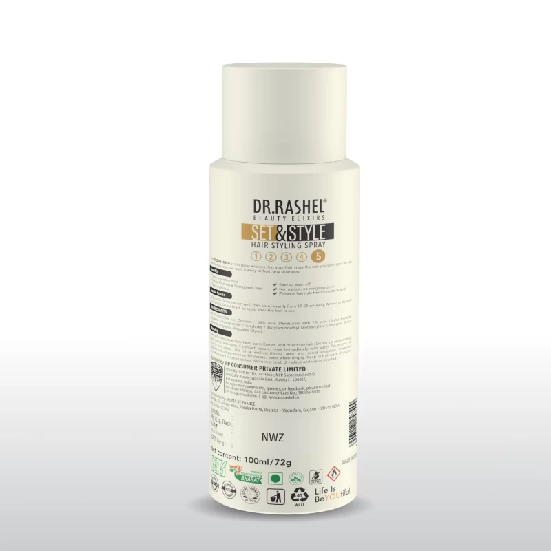 DR RASHEL Set & Style Hair Styling Spray – Strong Hold 100 ml - Image 2