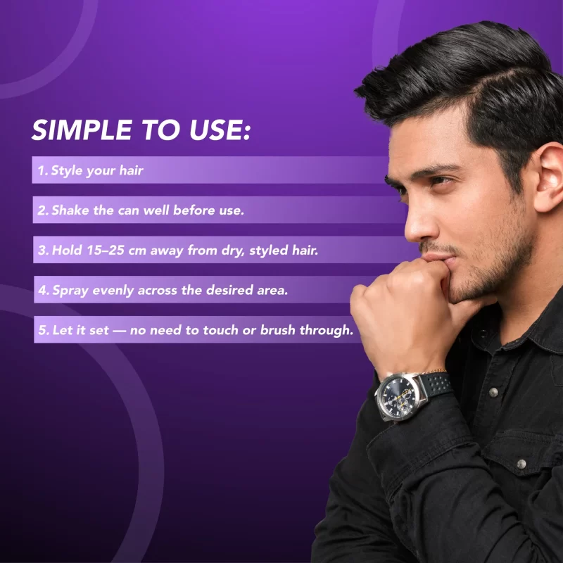 DR ASHEL Set & Style Hair Styling Spray – Ultra Hold 250ml - Image 5