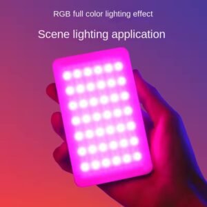 M140 RGB pocket fill light Dimmable 2700-6500k 6.5w 3.7v 2000mAh Portable Photography Led on-Camera led video light