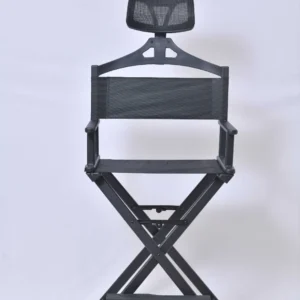 Makeup Chair with Headrest  (BLACK)