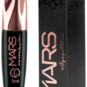 MARS Gel Eyeliner 7Ml |Nourishing & Gorgeous | Long Lasting | Luminous & Smooth (El01), Black