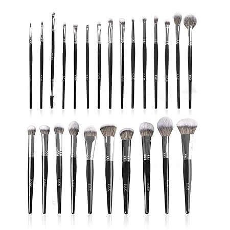 PAC Synthetic Series -Complete Professional Brush Set | Feather Soft Synthetic Bristles | Sturdy Pouch(25 PC BRUSH )