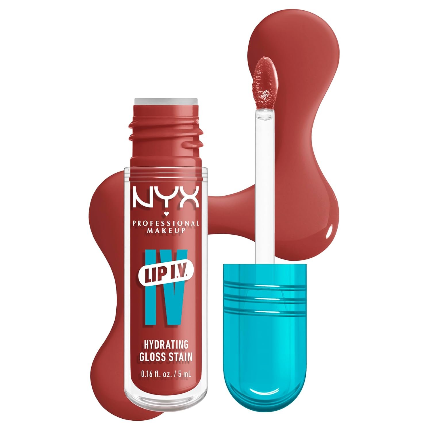 NYX PROFESSIONAL MAKEUP Lip IV Hydrating Glossy Lip Stain with 12HR Hydration