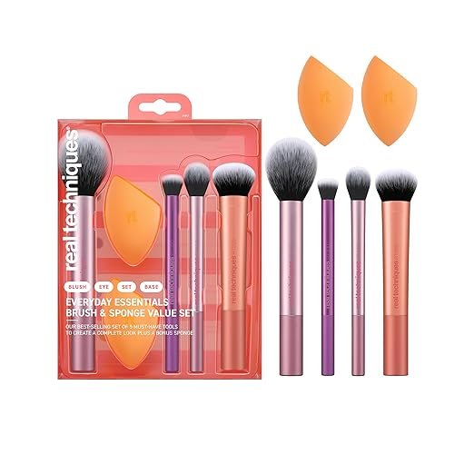 Real Techniques Miracle Beauty Blender Sponge Set with Makeup Brush