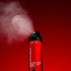 L'Oreal Paris Infaillible 3-Second Setting Mist, Transfer-proof & Waterproof Setting Spray, Quick drying,75ml