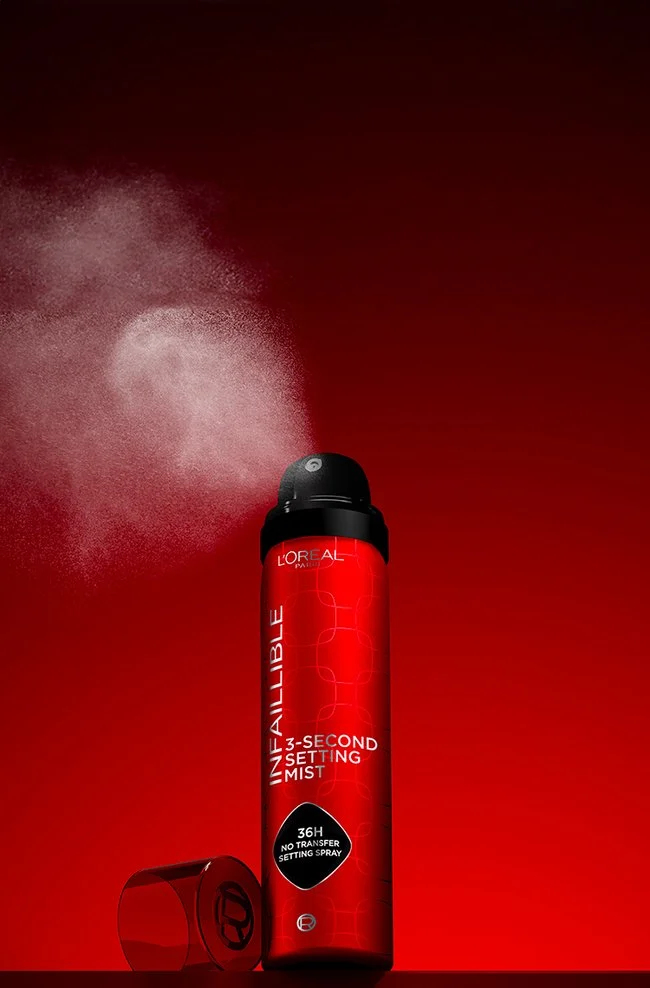 L’Oreal Paris Infaillible 3-Second Setting Mist, Transfer-proof & Waterproof Setting Spray, Quick drying,75ml