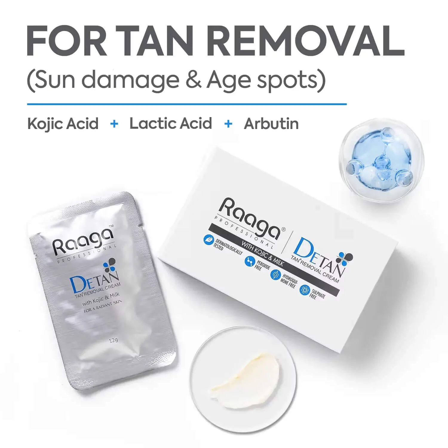 RAAGA Detan Cream | Best Face Tan Removal Cream | Anti tan Cream