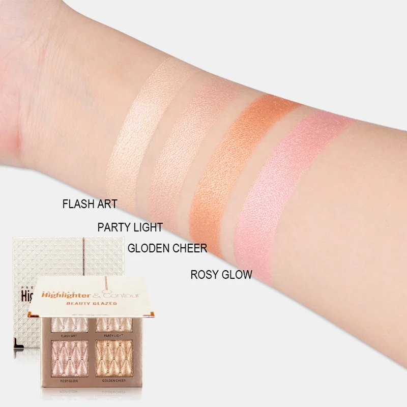 BEAUTY GLAZE 4-Color Highlighter Palette