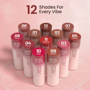 SWISS BEAUTY BULLET MATT LIPSTICK - 12