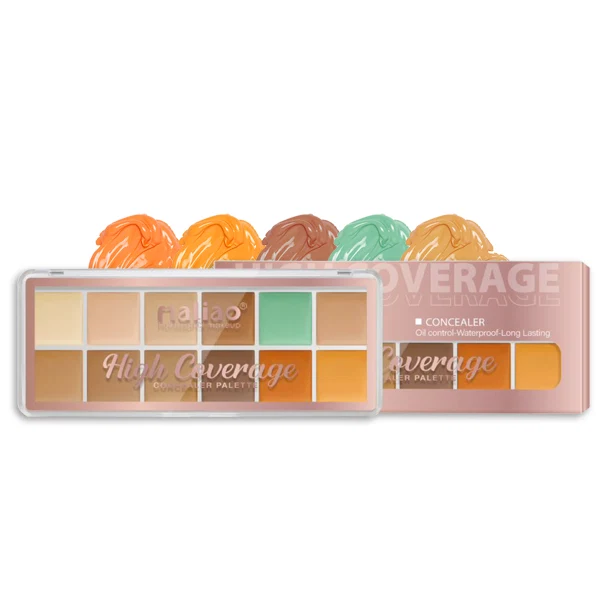 Maliao High Coverage Concealer Palette – Oil Control, Waterproof, Long Lasting