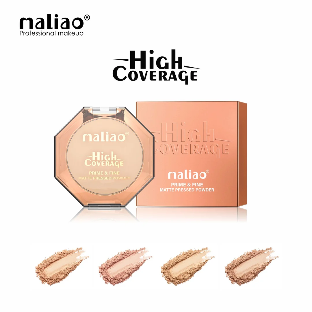 Maliao High Coverage Prime & Fine Matte Pressed Powder (01 no shade )