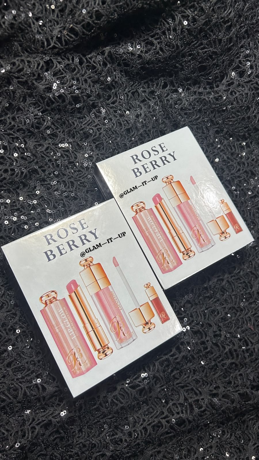 ROSBERRY 3 IN 1 SET LIPSTICK LIPGLOSS AND LIPBALM SET ( DIOR ADDICT SUBSTITUTE )
