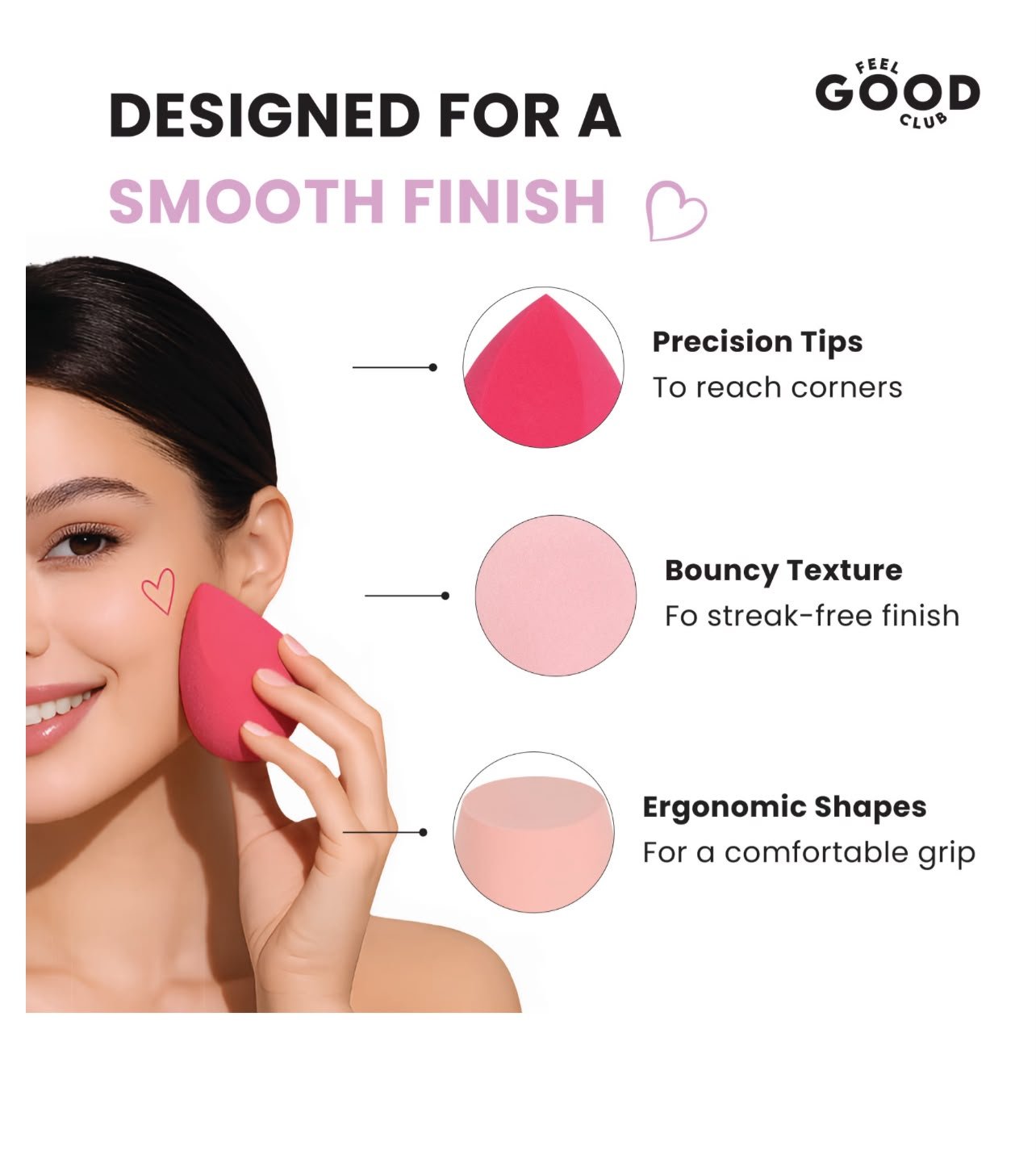 Feel Good Club Blender Buffet - Set Of 15 Makeup Blender Sponges & Pizza Powder Puffs In A Jar ( RANDOM COLOURS ) - Image 9