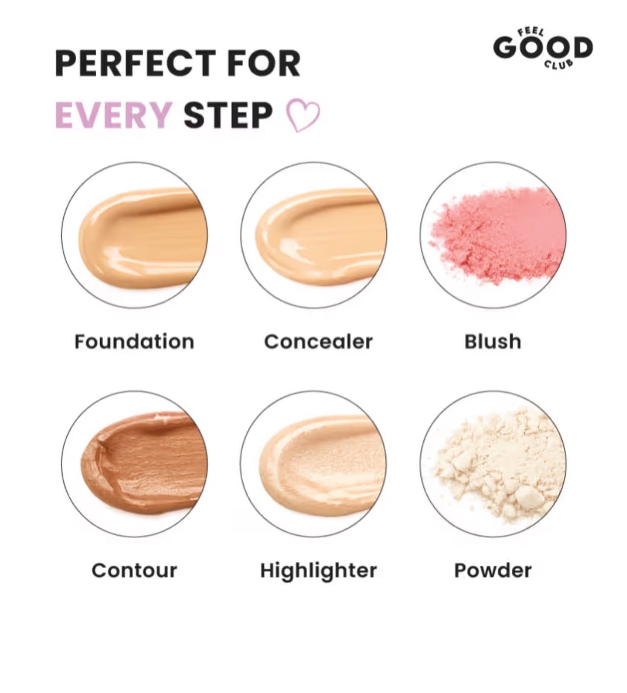 Feel Good Club Blender Besties - 7 Makeup Sponges In Jar - 4 Full Size & 3 Mini Puffs For Foundation ( RANDOM COLOURS ) - Image 9